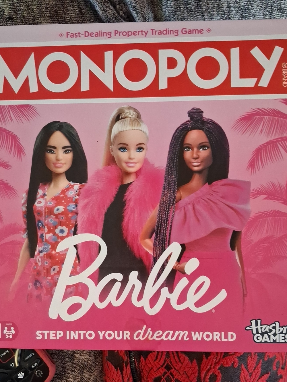 Barbie Monopoly Board Game Pink and Red Box